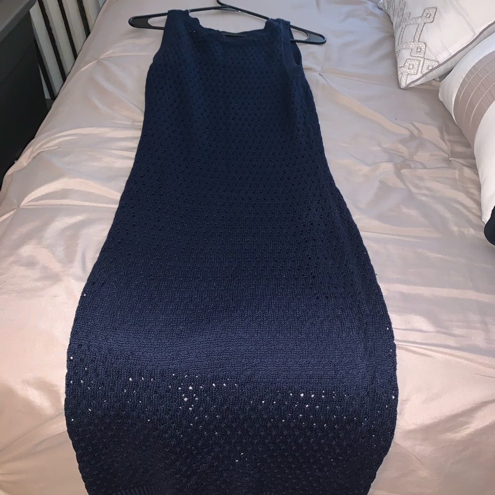 Sweater detail midi dress